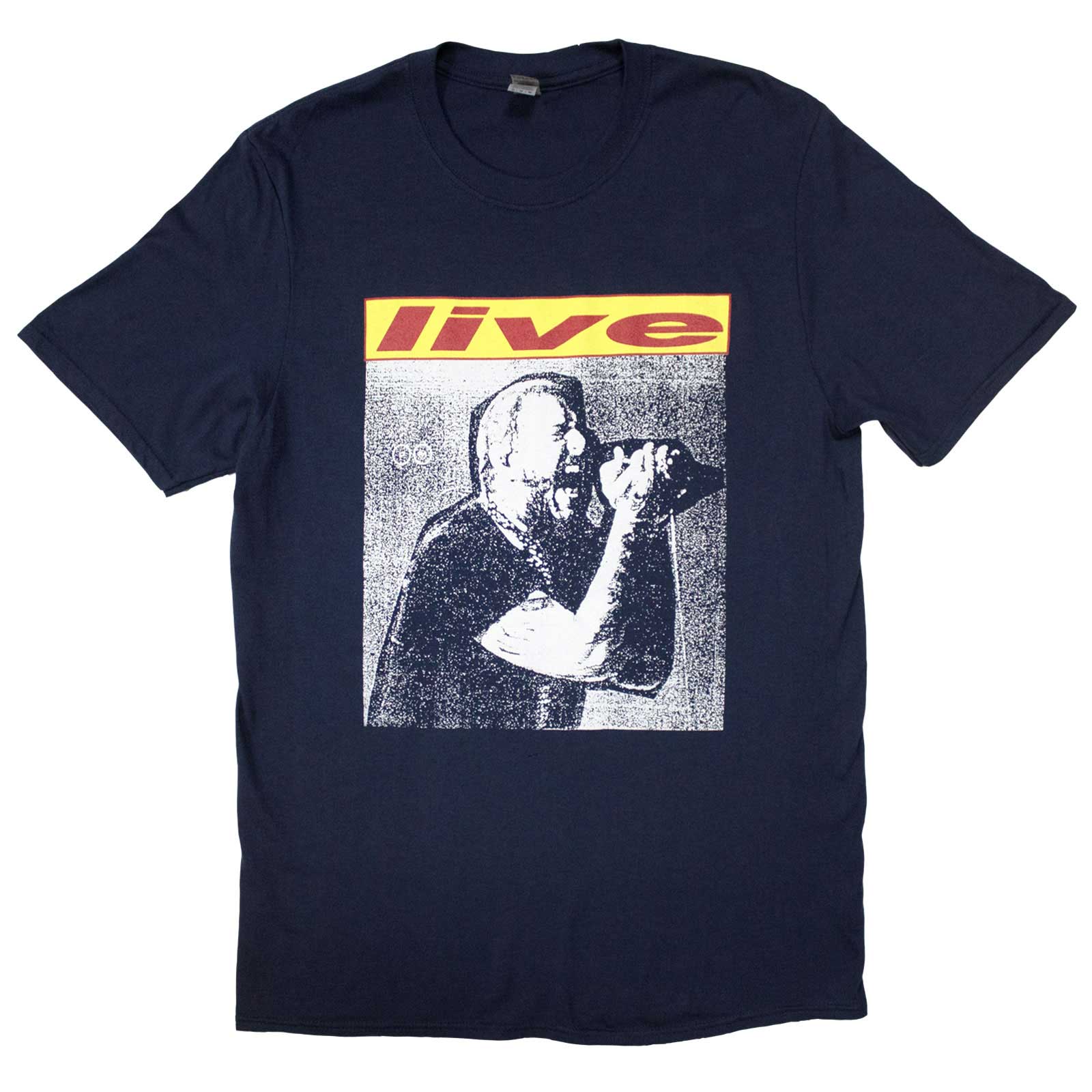 Post Malone Unisex T-Shirt: Live In Concert (Navy Blue) (Back Print & Ex-Tour)