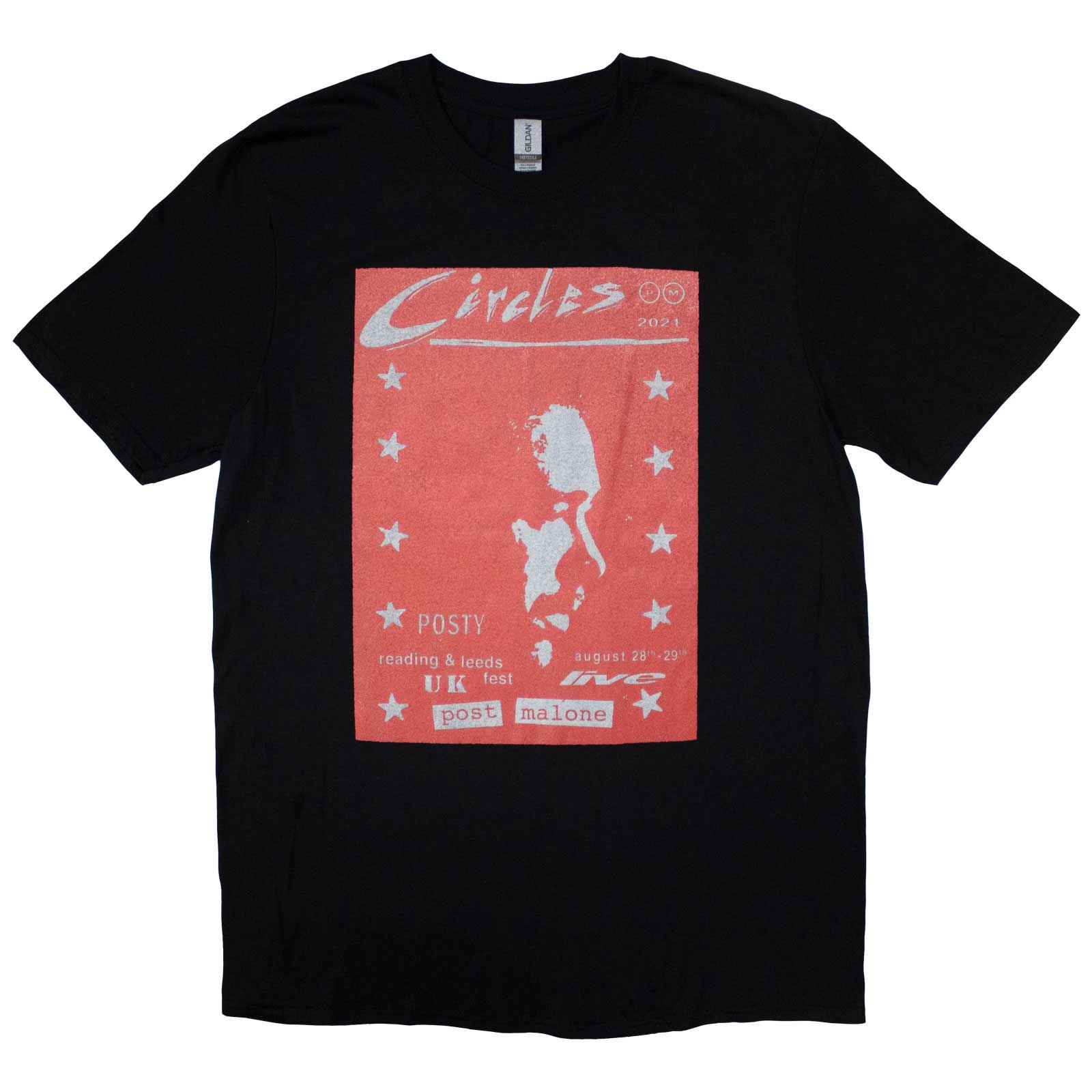 Post Malone Unisex T-Shirt: Circles Live (Black) (Ex-Tour)
