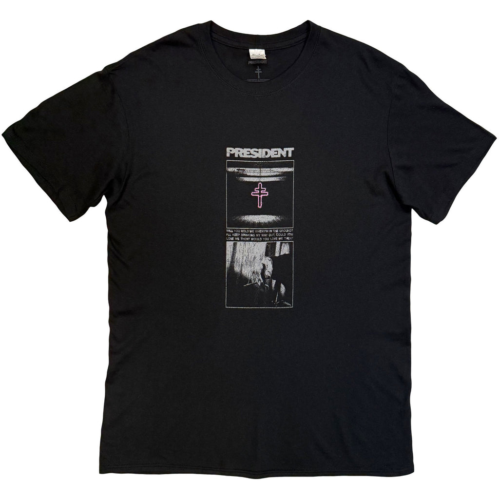 President Unisex T-Shirt: Rage (Black) (Back Print)