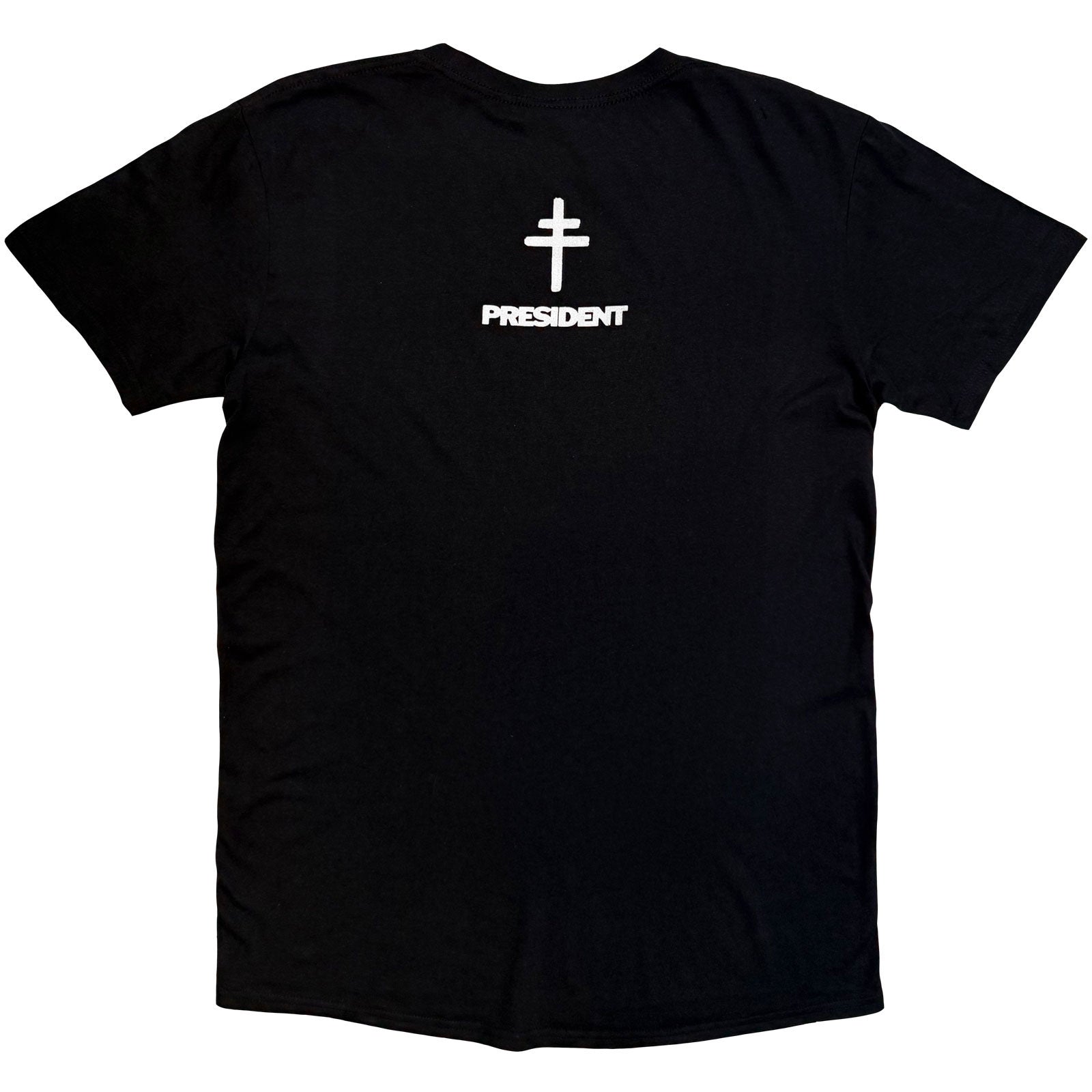 President Unisex T-Shirt: Angel (Black) (Back Print)