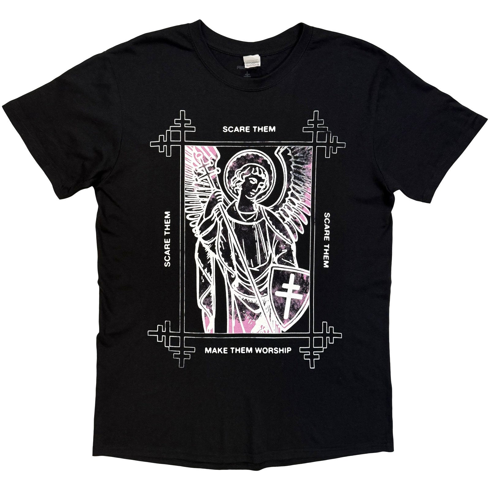 President Unisex T-Shirt: Angel (Black) (Back Print)