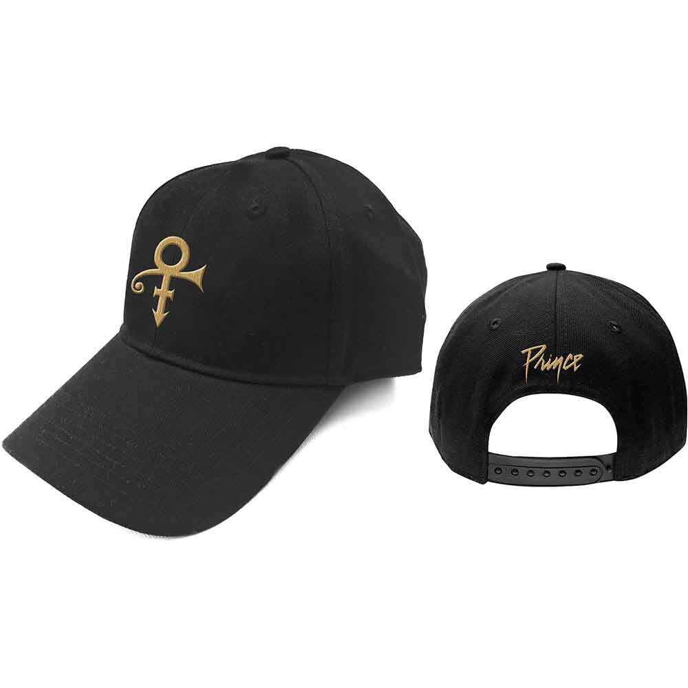 Prince Unisex Baseball Cap: Gold Symbol (Black)