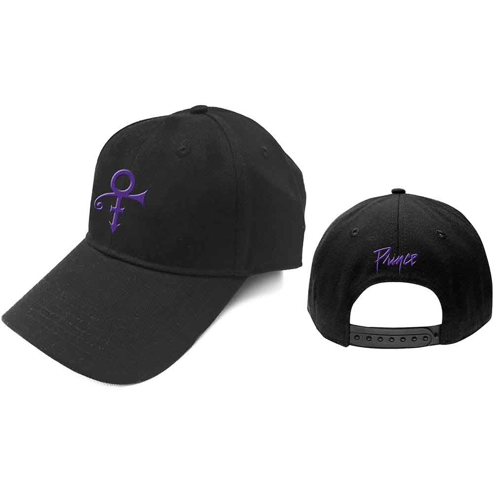 Prince Unisex Baseball Cap: Purple Symbol (Black)