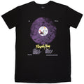 Prince Ladies T-Shirt Dress: Purple Rain Disc (Black)