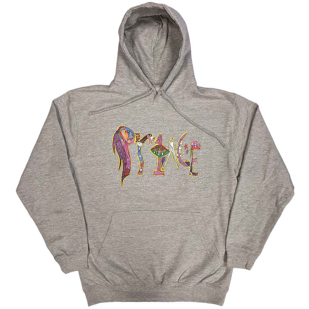 Prince Unisex Pullover Hoodie: 1999 (Grey) (Back Print)