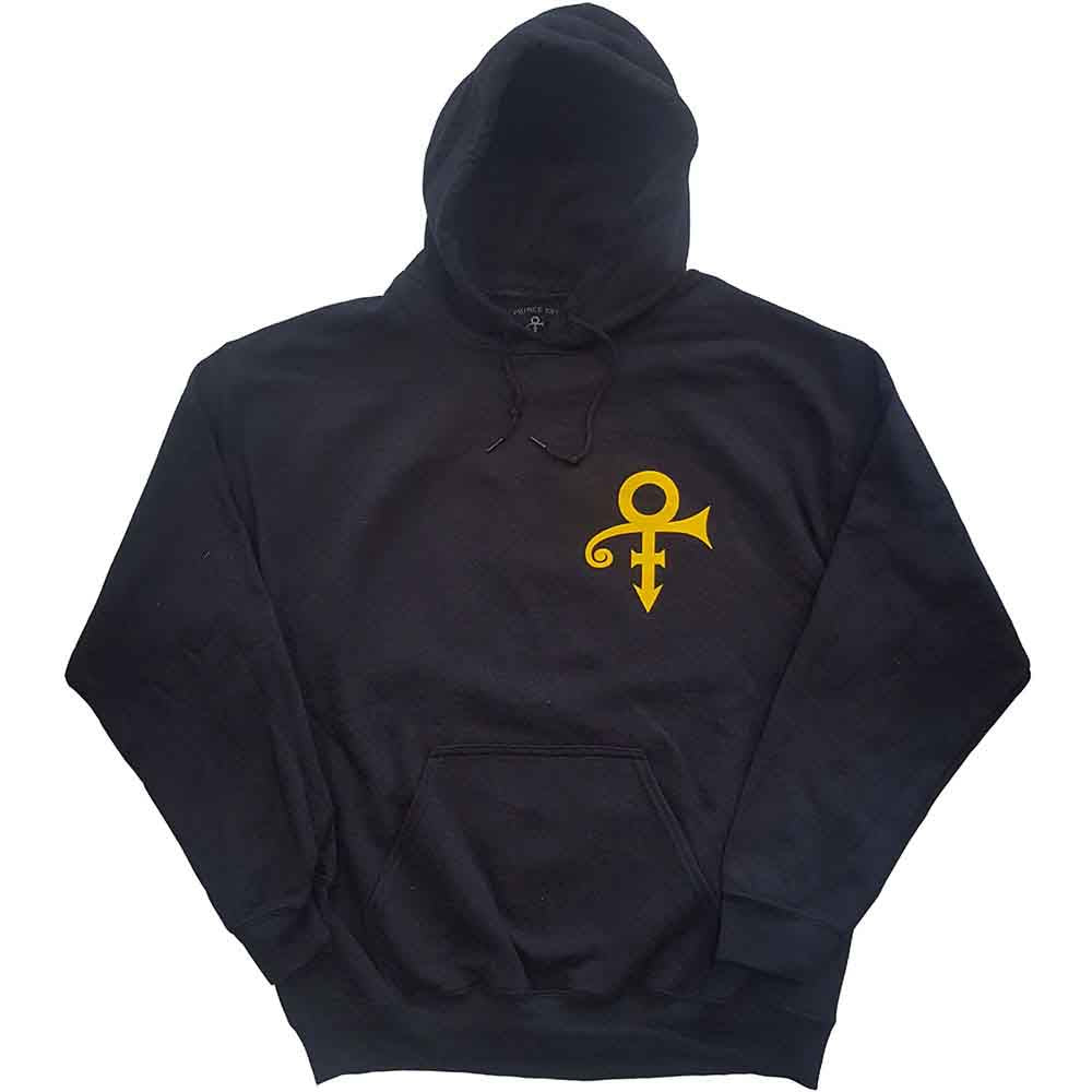 Prince Unisex Pullover Hoodie: Love Symbol (Black) (Back Print)