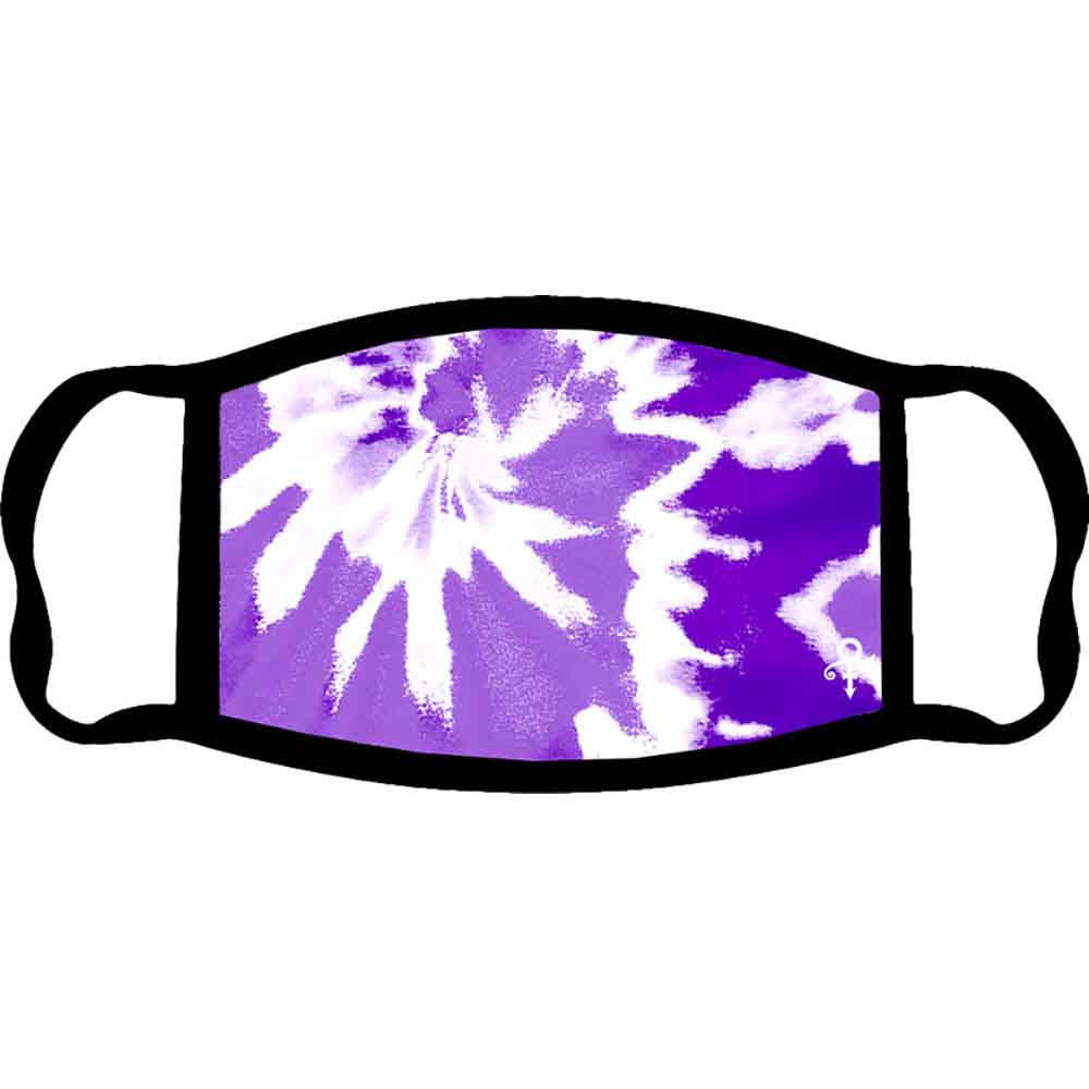 Prince Face Mask: Tie-Dye Love Symbol (Black)