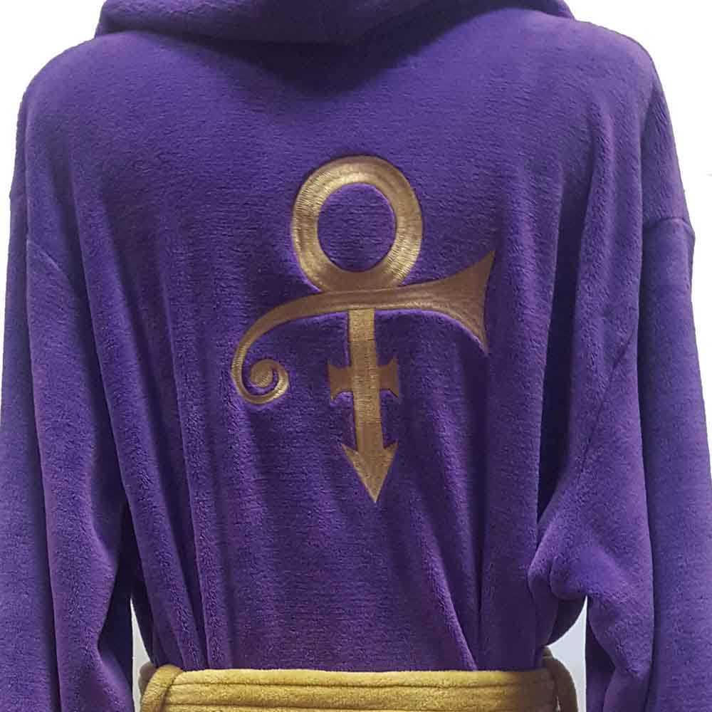 Prince Unisex Bathrobe: Symbol (Purple) (Back Print)