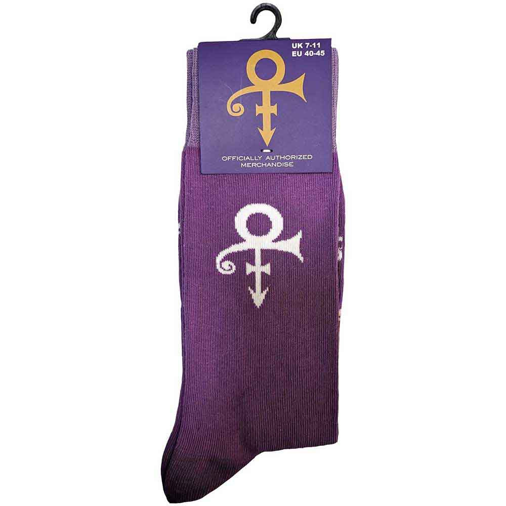 Prince Unisex Ankle Socks: Symbol (Purple) (UK Size 7 - 11)