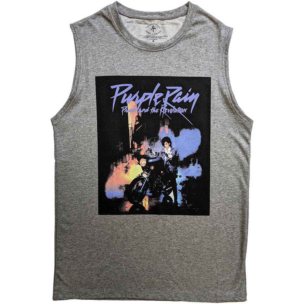 Prince Unisex Tank T-Shirt: Purple Rain (Grey)