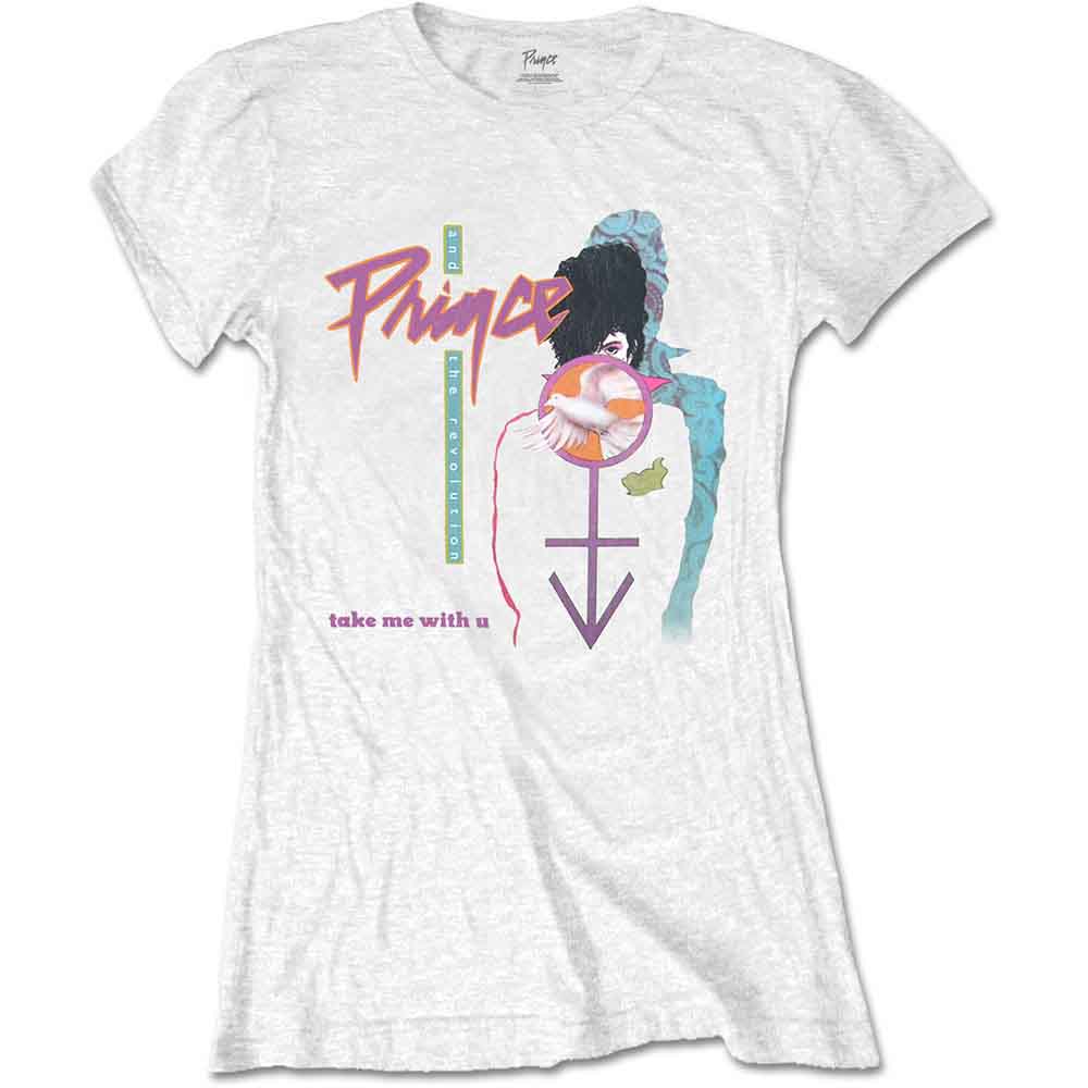 Prince Ladies T-Shirt: Take Me With U (White)