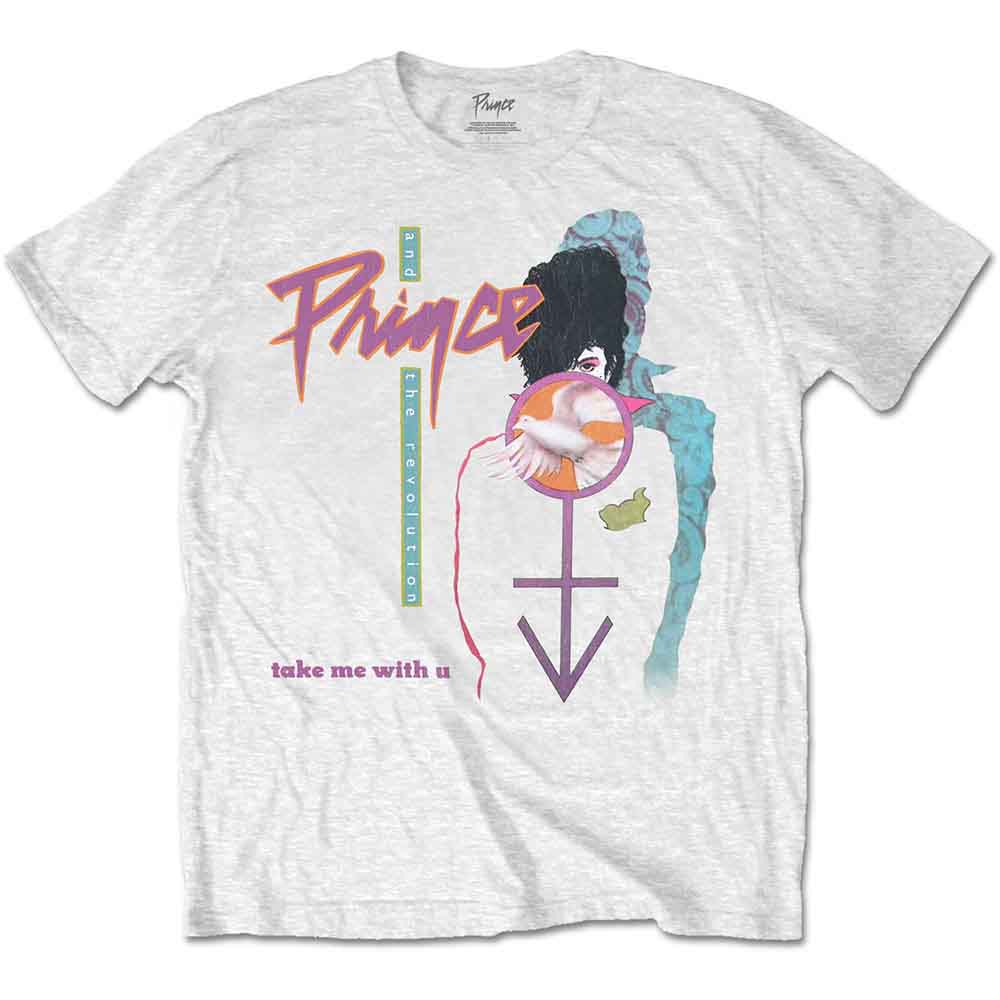 Prince Unisex T-Shirt: Take Me With U (White)
