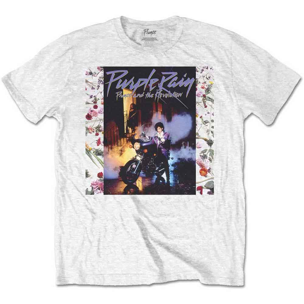 Prince Unisex T-Shirt: Purple Rain Album (White)