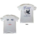 Prince Unisex T-Shirt: Faces & Doves (White) (Back Print)