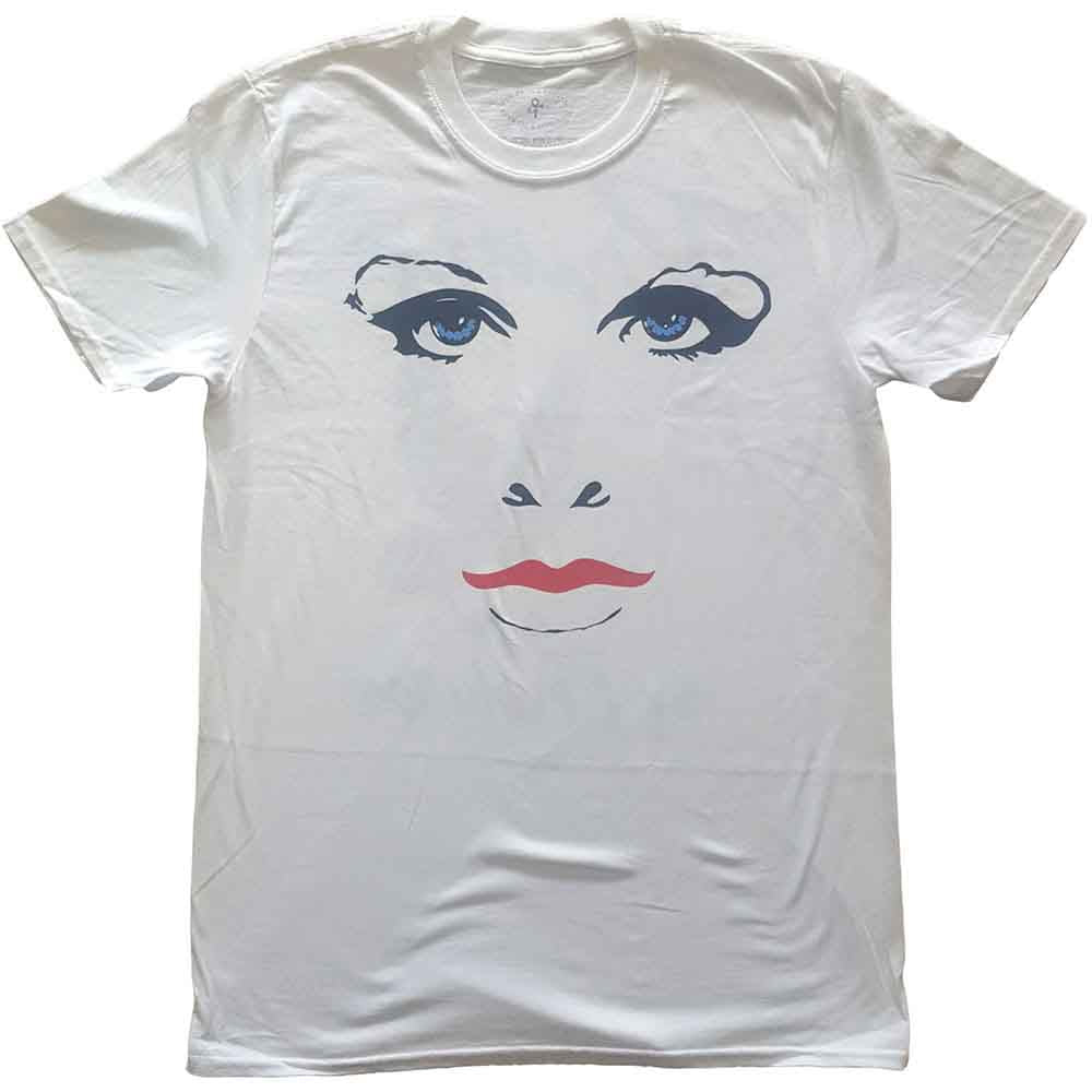 Prince Unisex T-Shirt: Faces & Doves (White) (Back Print)