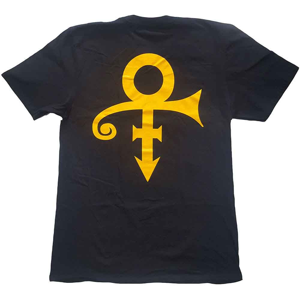 Prince Unisex T-Shirt: Love Symbol (Black) (Back Print)