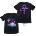 Prince Unisex T-Shirt: Lotus Flower (Black) (Back Print)