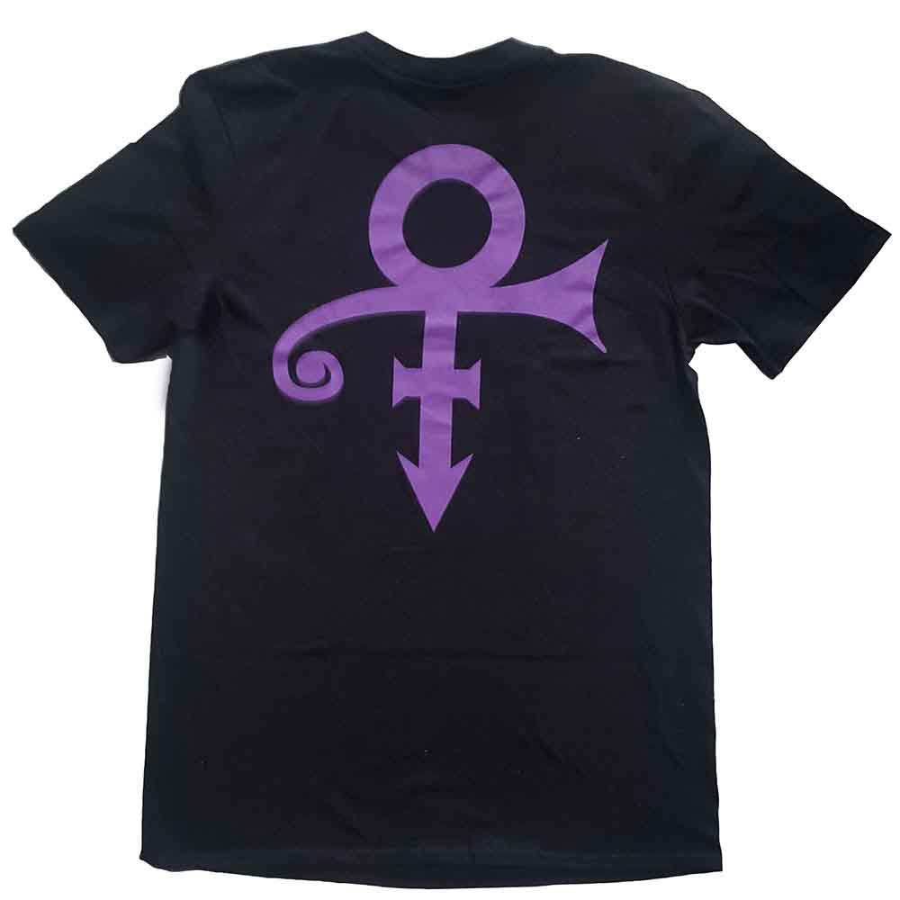 Prince Unisex T-Shirt: Lotus Flower (Black) (Back Print)