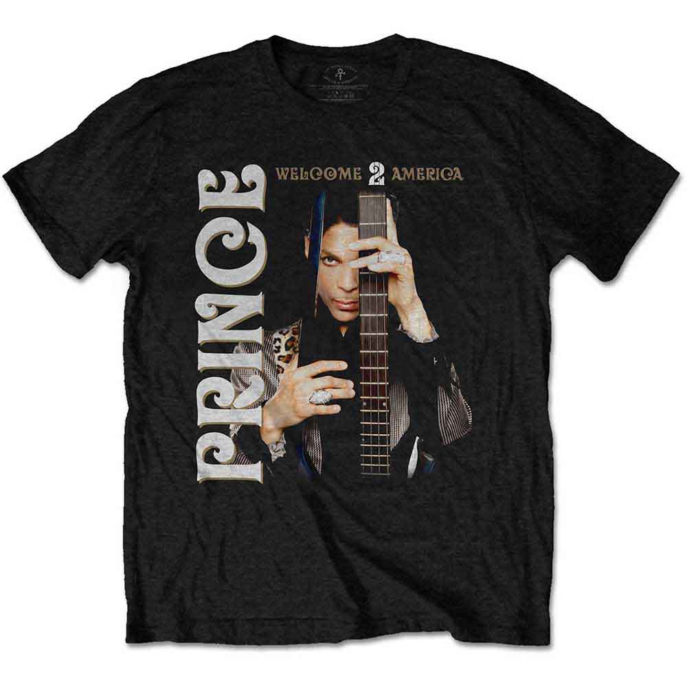 Prince Unisex T-Shirt: Welcome 2 America (Black)