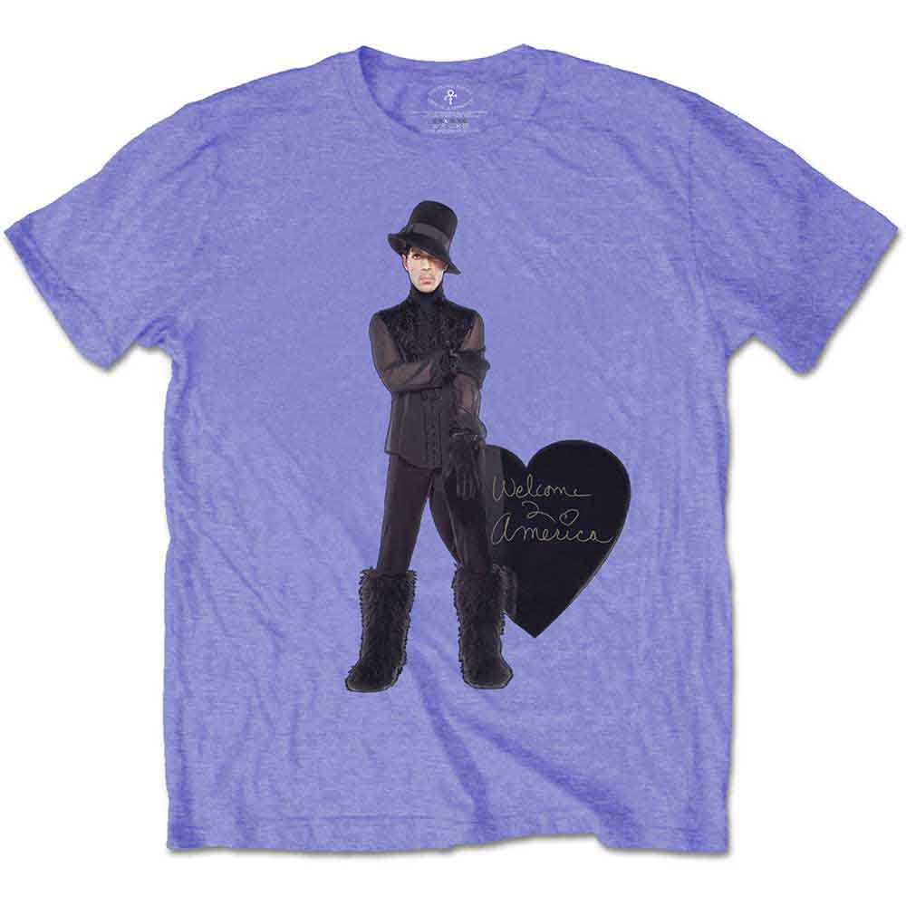 Prince Unisex T-Shirt: Heart Purple (Purple)