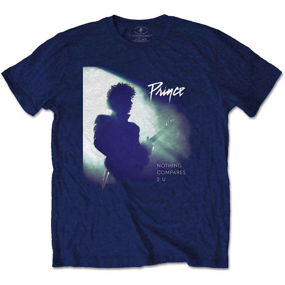 Prince Unisex T-Shirt: Nothing Compares 2 U (Navy Blue)
