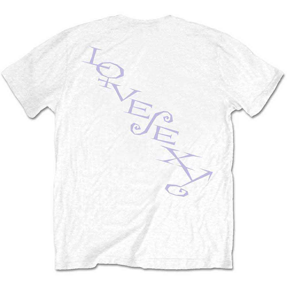 Prince Unisex T-Shirt: Lovesexy (White) (Back Print)