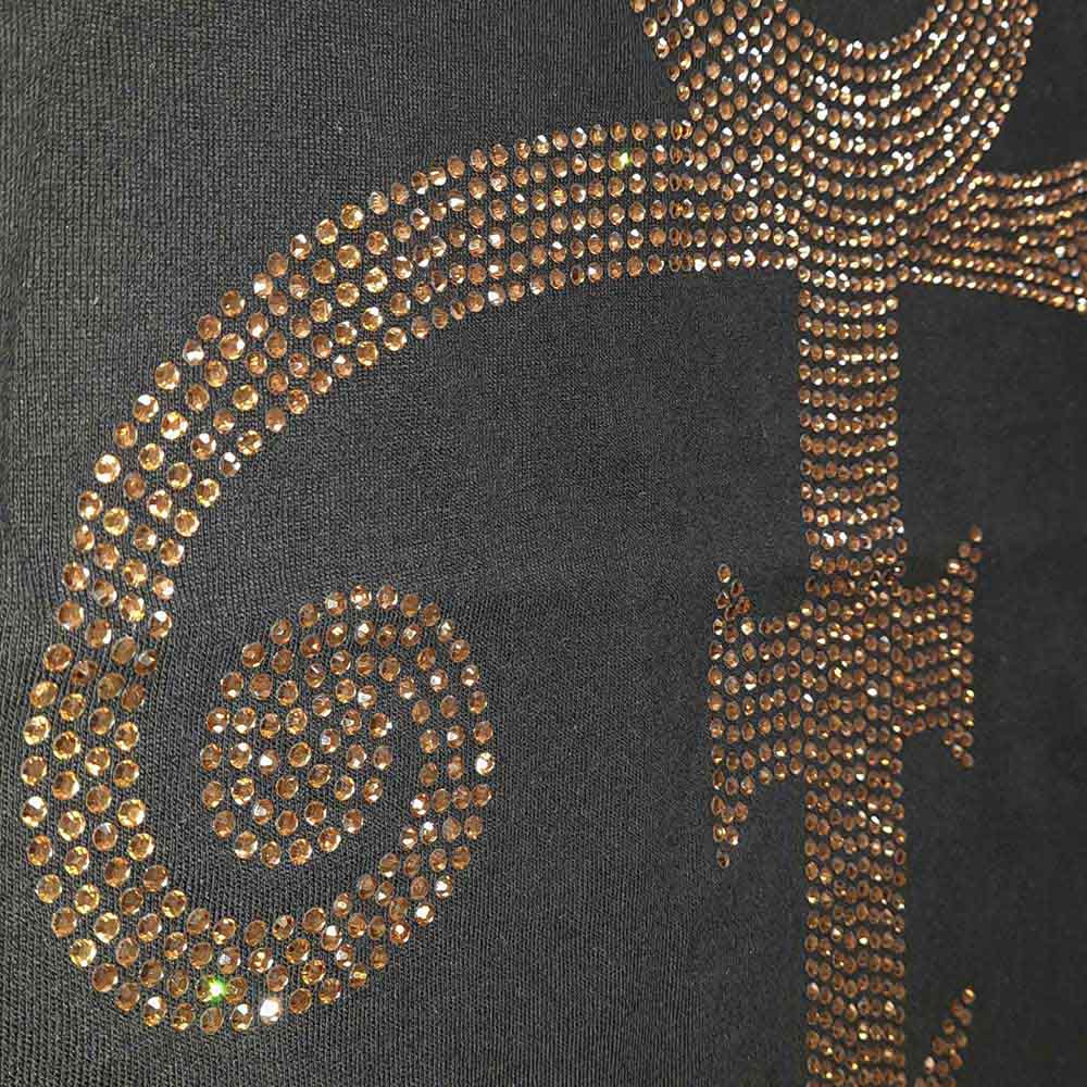 Prince Unisex T-Shirt: Gold Symbol (Black) (Embellished)