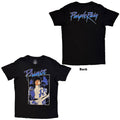 Prince Unisex T-Shirt: Purple Rain Box (Black) (Back Print)