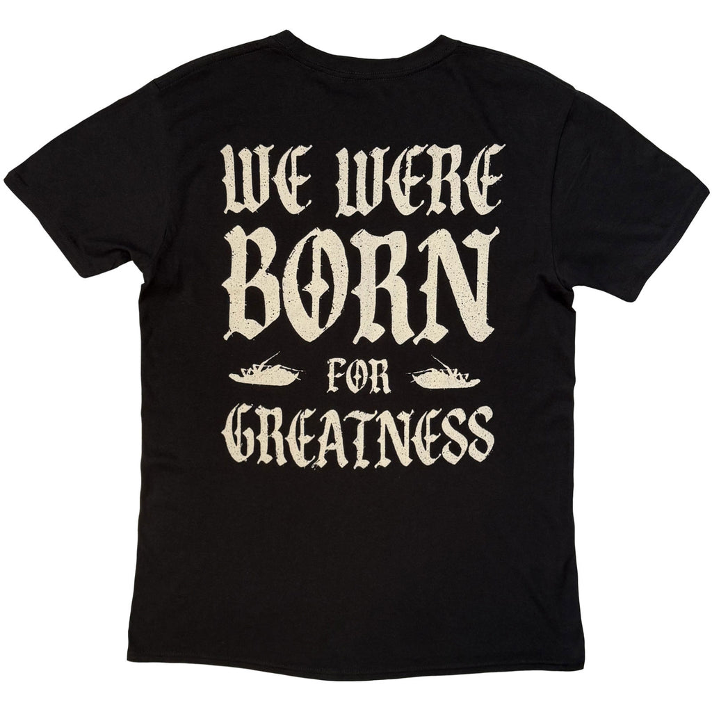 Papa Roach Unisex T-Shirt: Born For Greatness (Black) (Back Print)
