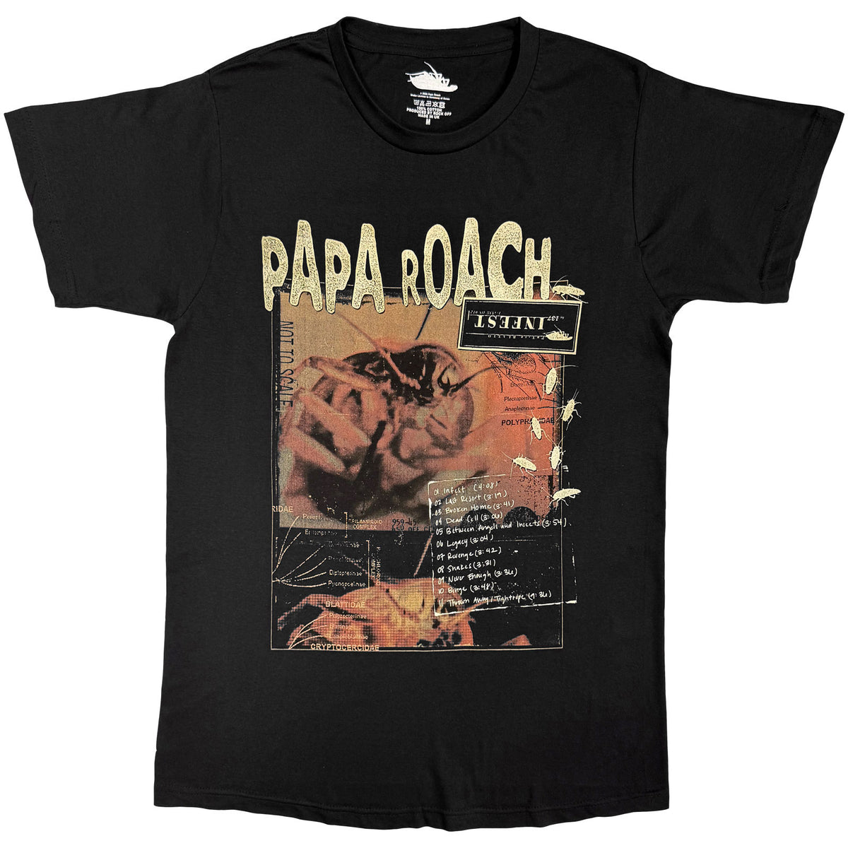 Papa Roach Unisex T-Shirt: Scraps (Black)