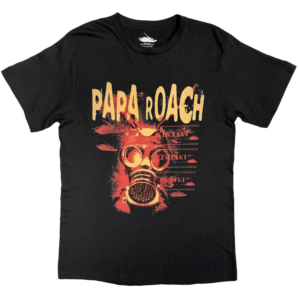 Papa Roach Unisex T-Shirt: Infest (Black) (Back Print)