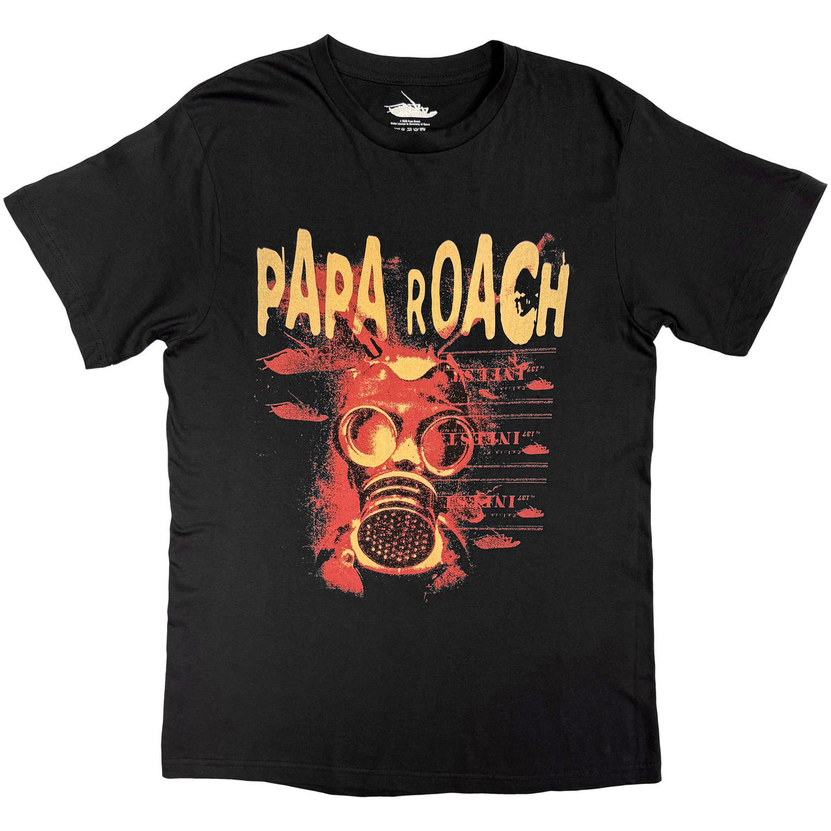 Papa Roach Unisex T-Shirt: Infest (Black) (Back Print)