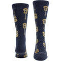 Perri's Unisex Crew Socks: Acoustic Guitars (Blue)  (UK Size 6.5 - 11)
