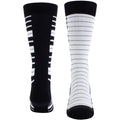 Perri's Unisex Crew Socks: Piano (Black)  (UK Size 6.5 - 11)
