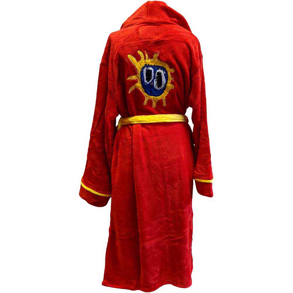 Primal Scream Unisex Bathrobe: Screamadelica (Red & Yellow) (Back Print)
