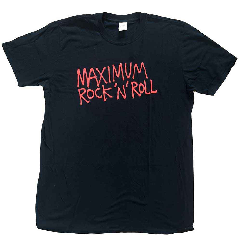 Primal Scream Unisex T-Shirt: Maximum RnR (Black) (Back Print & Ex-Tour)