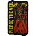 Pierce The Veil Woven Patch: Wavy Skeleton