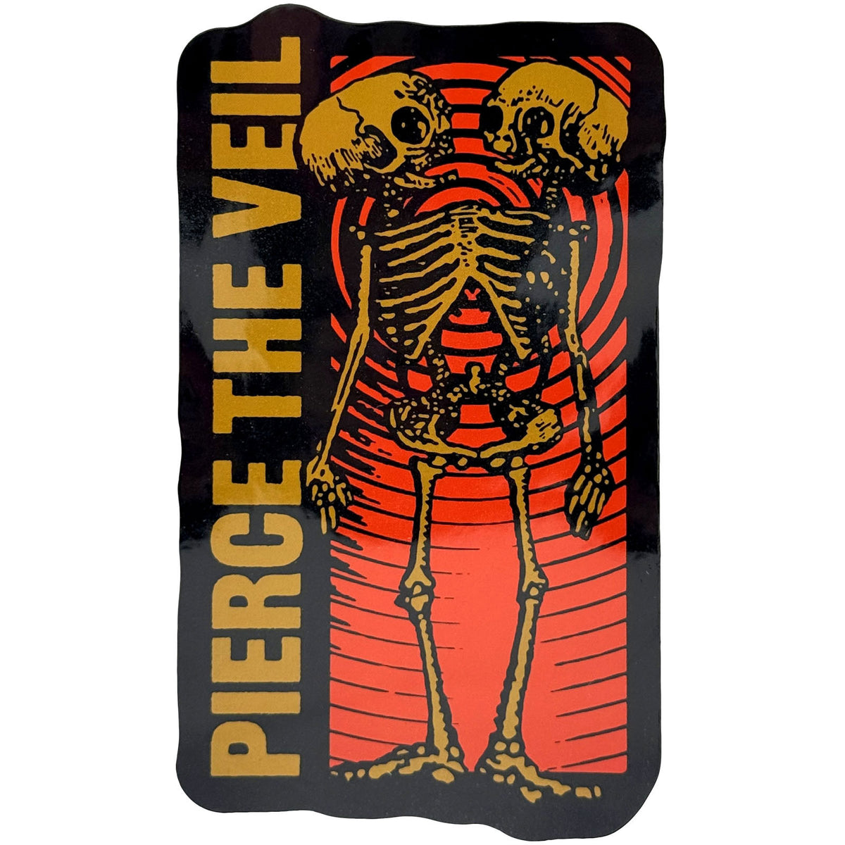 Pierce The Veil Sticker: Wavy Skeleton