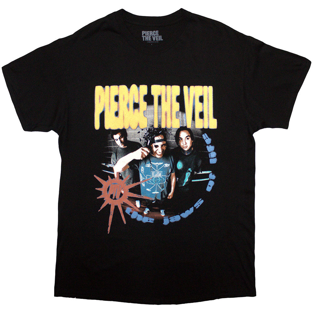 Pierce The Veil Unisex T-Shirt: I Can't Hear You (Black) (Back Print)