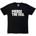 Pierce The Veil Unisex T-Shirt: Logo Mono (Black)