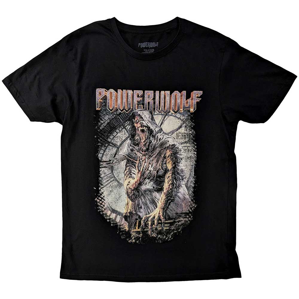 Powerwolf Unisex T-Shirt: No Prayer (Black) (Back Print)