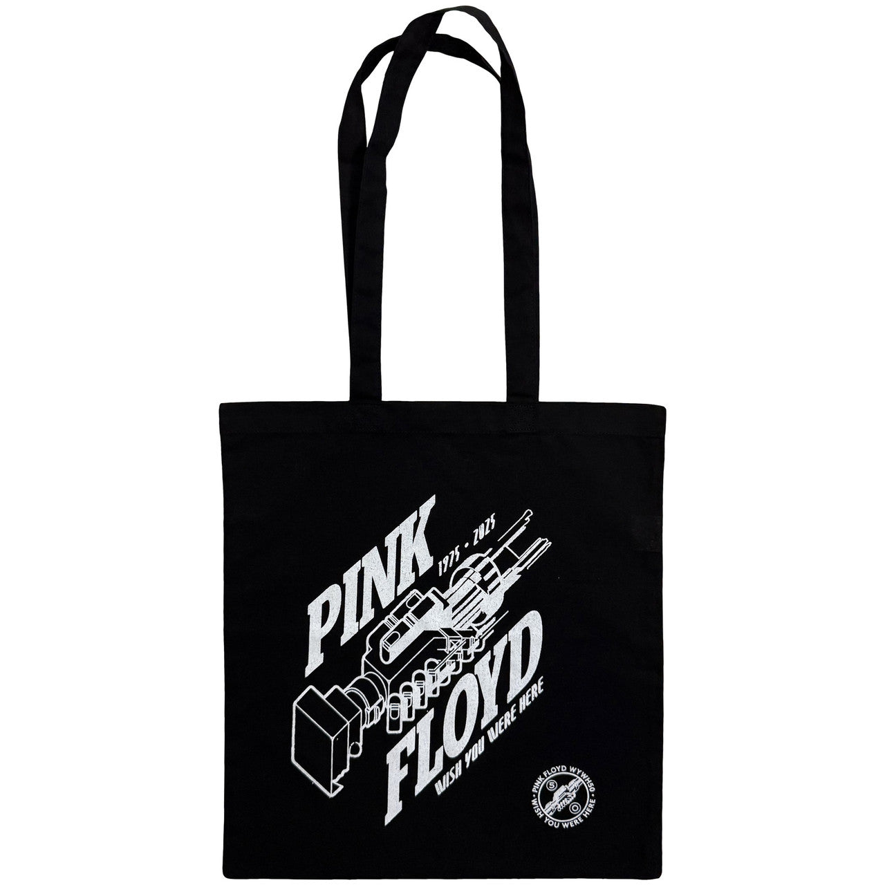 Pink Floyd: Sac fourre-tout en coton « Robot Hands Wish You Were Here 50 » (noir)