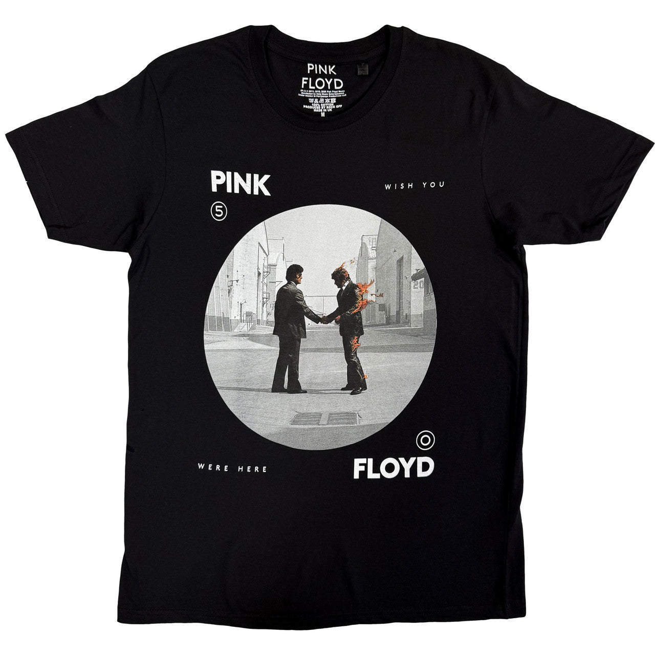Pink Floyd: Man on Fire Unisex T-Shirt (Black)