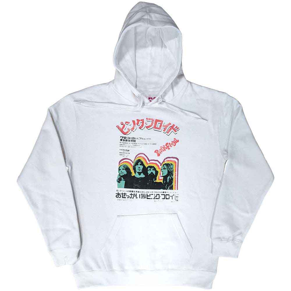 Pink Floyd Unisex Pullover Hoodie: Japanese Poster (White)