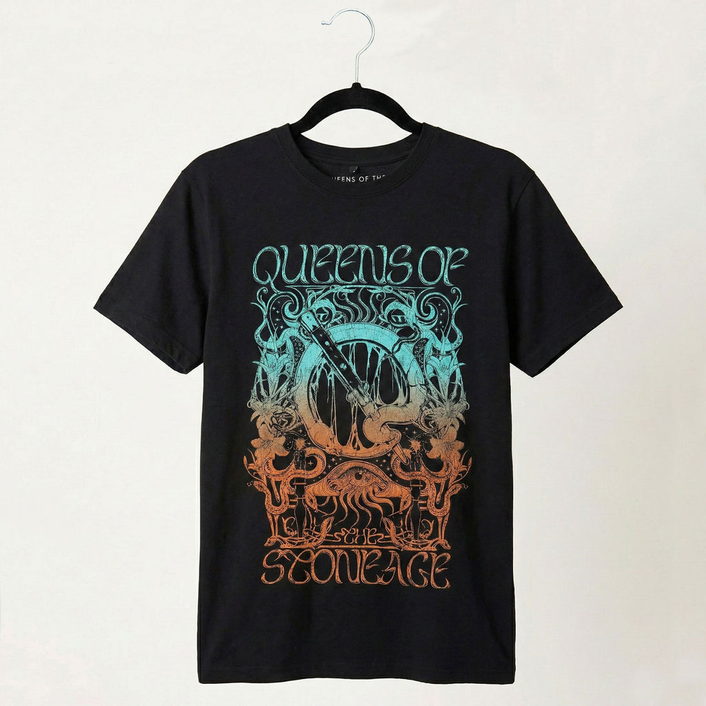 Queens Of The Stone Age Unisex Premium Carbon T-Shirt: Montage (Black)