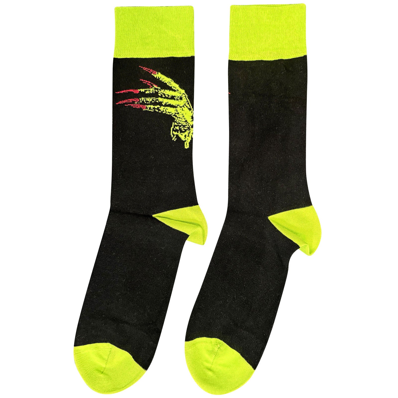 Queens Of The Stone Age Unisex Ankle Socks: Green Hands (Black)