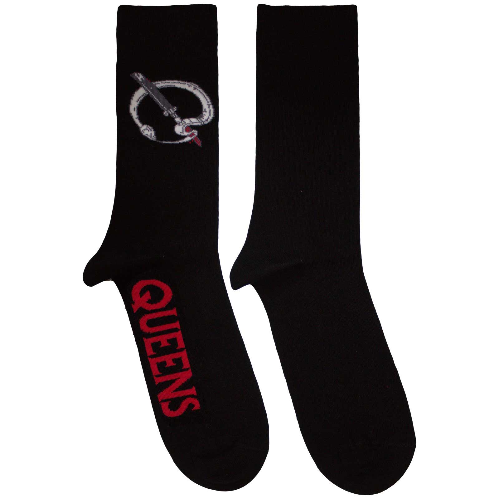 Queens Of The Stone Age Unisex Ankle Socks: Q Emblem (Black)