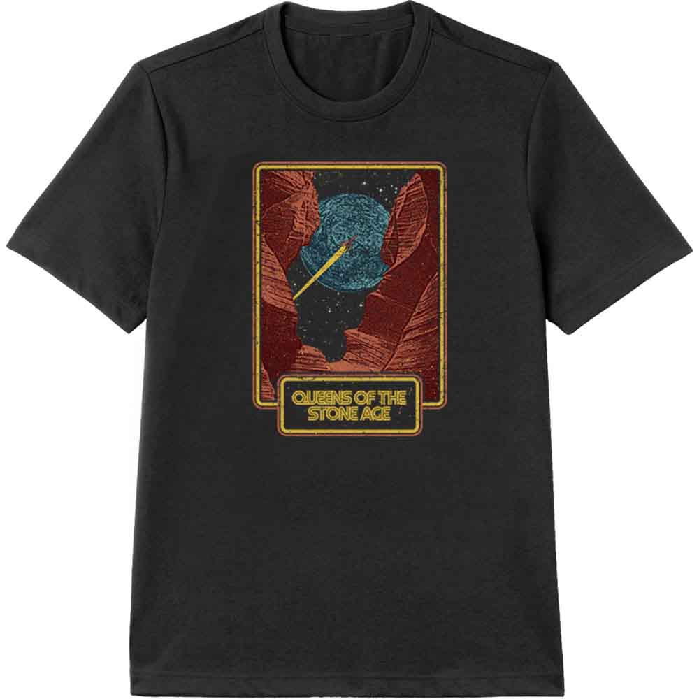 Queens Of The Stone Age Unisex T-Shirt: Canyon (Black)