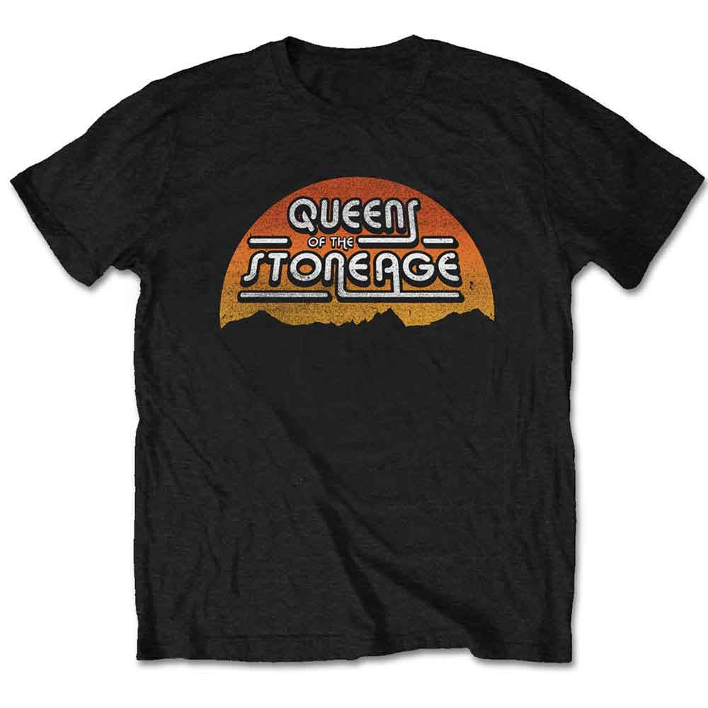 Queens Of The Stone Age Unisex T-Shirt: Sunrise (Black)