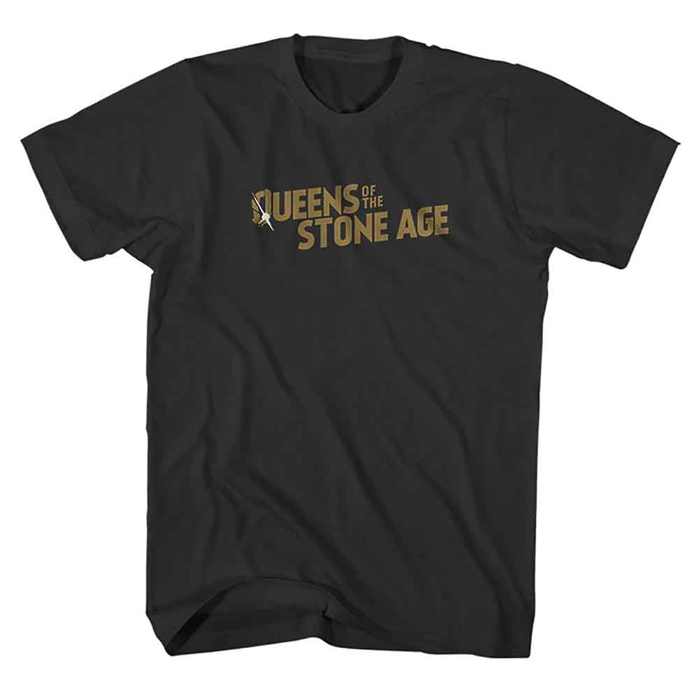 Queens Of The Stone Age Unisex T-Shirt: Bullet Shot Logo (Black)